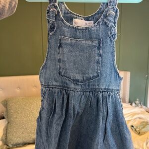 Zara Girl's 4-5 Year Jean Overall Dress